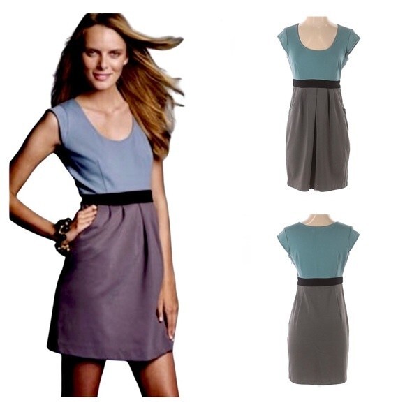 Old Navy color block dress with pockets size medium - Picture 1 of 6